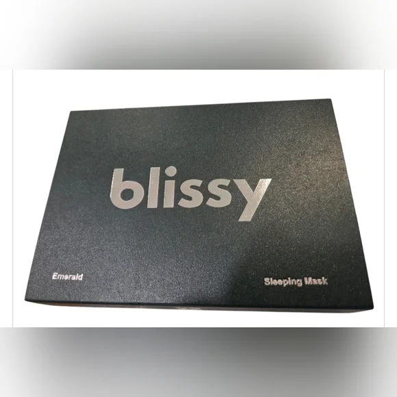 Blissy Silk Sleep Masks 100% Pure Muleberry Silk EMERALD BNWB - Picture 7 of 10